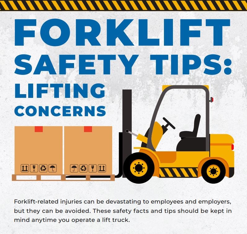 INFOGRAPHIC Forklift Safety Tips & Lifting Concerns Equipment Depot